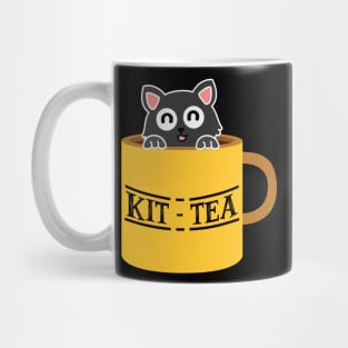 Kit-Tea Funny Kitten Black Cat Mug
